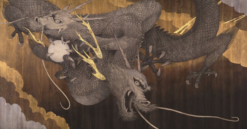 焔仁 　そごう美術館横浜展と奈良展に出品された作品タイトル「あざみ」50号 春少女」は、故郷東北をおそった東日本大震災のあとに奈良美智